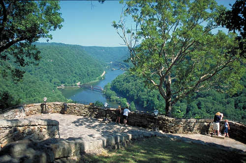 View from Hawks Nest State Park Overlook