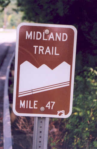 Midland Trail Sign