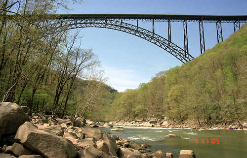 New River Gorge Bridge in Spring