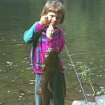 Little Girl with a Big Fish
