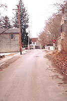 A Wintery Street in Elsah