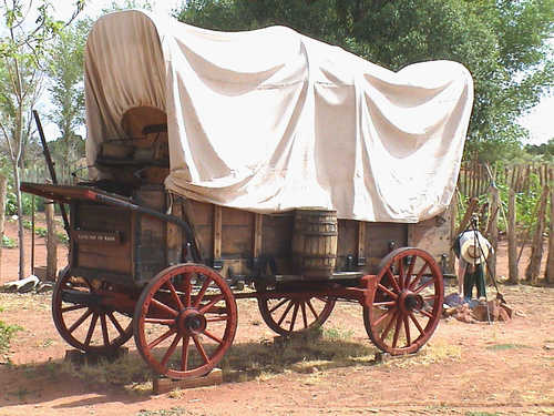 Covered Wagon at Pipe Springs National Monument
