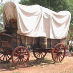 Covered Wagon at Pipe Springs National Monument