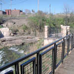View of Mill Creek Falls from a Bridge
