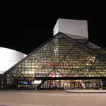 Rock and Roll Hall of Fame and Museum at Night