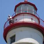 Close-up of Marblehead Lighthouse