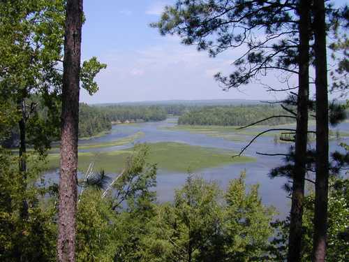 View of Au Sable River from Westgate Welcome Center