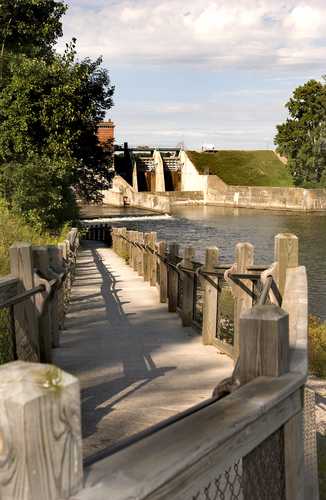 Path along Foote Dam with View of Hydroelectric Building