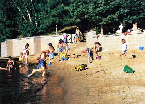 Children At A Resort Beach