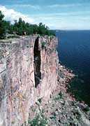 Cliffs along the North Shore