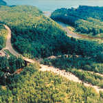 Aerial View of Gooseberry Falls State Park