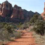 Hiking on Bell Rock Pathway