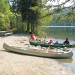 Canoeing on Byers Lake