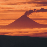 Shilshaldin Volcano at Sunset
