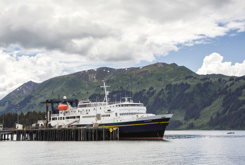 Tustumena, docked in Seldovia, Alaska