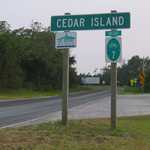 Signage at Cedar Island