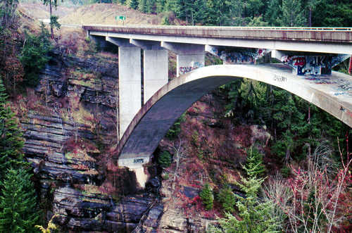 Highway Bridge Over the Elwha River Gorge