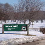 Entrance to Fabyan West in Winter