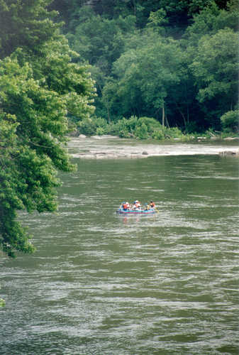 Rafters on the river near Harper