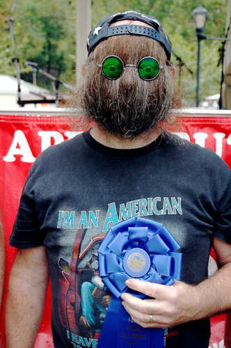 The Winner of the Apple Butter Festival Beard Contest in Berkeley Springs