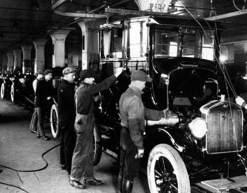 Automobile Assembly at the Ford Highland Park Plant