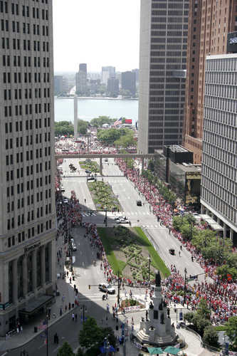 Red Wings Victory Parade down Woodward Avenue