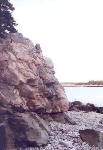 Rock Face Near the Ocean