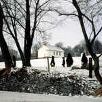Amish Children Walking to School