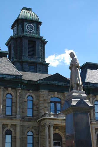 Statue by Millersburg Courthouse