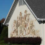 Close-up of Mural on Amish and Mennonite Heritage Center