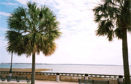 The Harbor Along the Battery in Historic Charleston