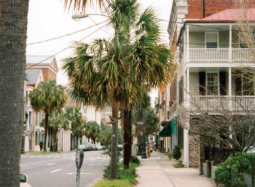 A Quiet Street Scene in Historic Downtown Charleston