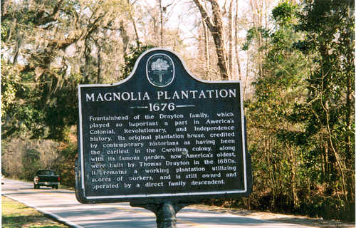 The Magnolia Plantation Sign