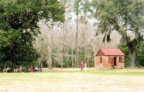 Visitors on the Drayton Hall Grounds