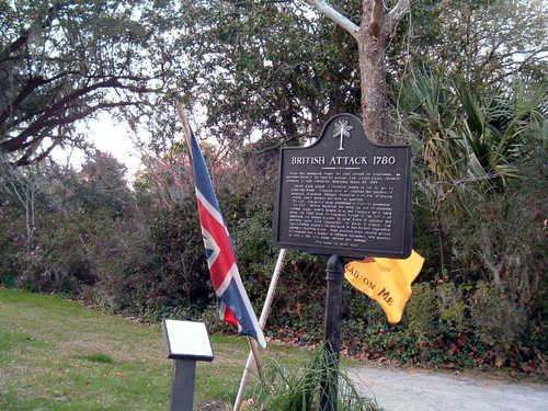 Historical Marker Along the Ashley River