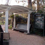 Covered Rest Area Near Plantation House at Magnolia Plantation
