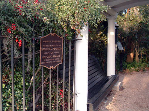 National Register of Historic Places Plaque at Magnolia Plantation
