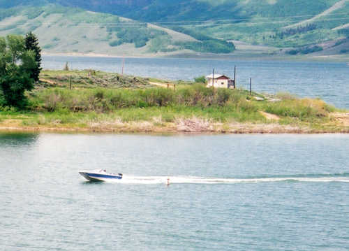 Boating on Scofield Reservoir