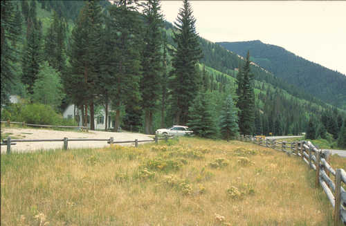 Roadside View of Stuart Guard Station on The Energy Loop