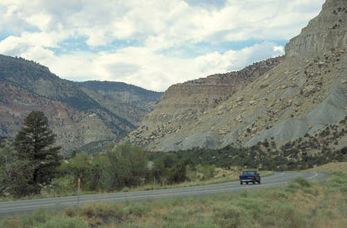 Driving Down Huntington Canyon