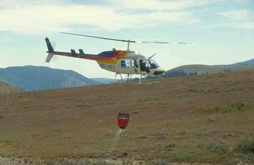 Fire Fighting Helicopter along The Energy Loop