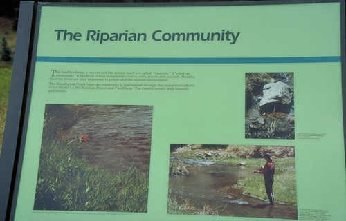 "The Riparian Community" Sign on The Energy Loop