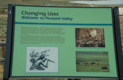 "Changing Uses: Welcome to Pleasant Valley" Sign on The Energy Loop