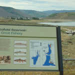 "Scofield Reservoir: A Great Fishery" Sign Panel
