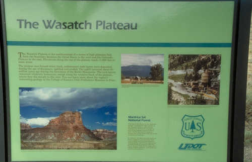 Wasatch Plateau Information Sign