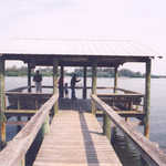 Covered Pier on Indian River Lagoon