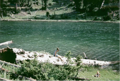 A Couple Relaxing by the Shore of White Pine Lake