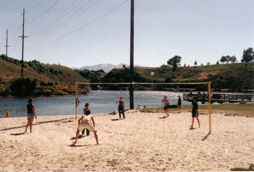 Volleyball Players at Canyon Entrance Park