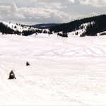 Snowmobiles in the Long Stretches of the Sinks