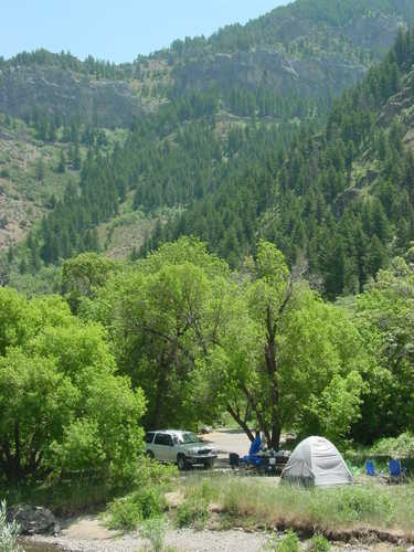 Camping at Bridger Campground